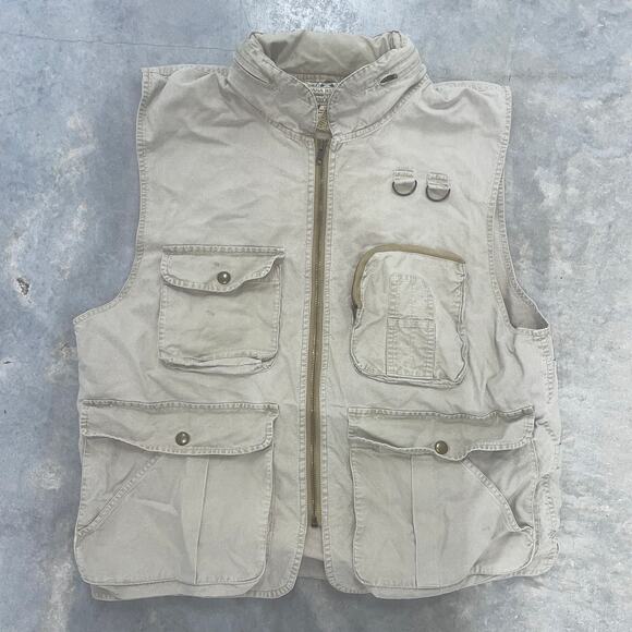Banana Republic Mens Vest Medium Safari Photography Hunting Fishing Utility Mesh - Picture 1 of 6